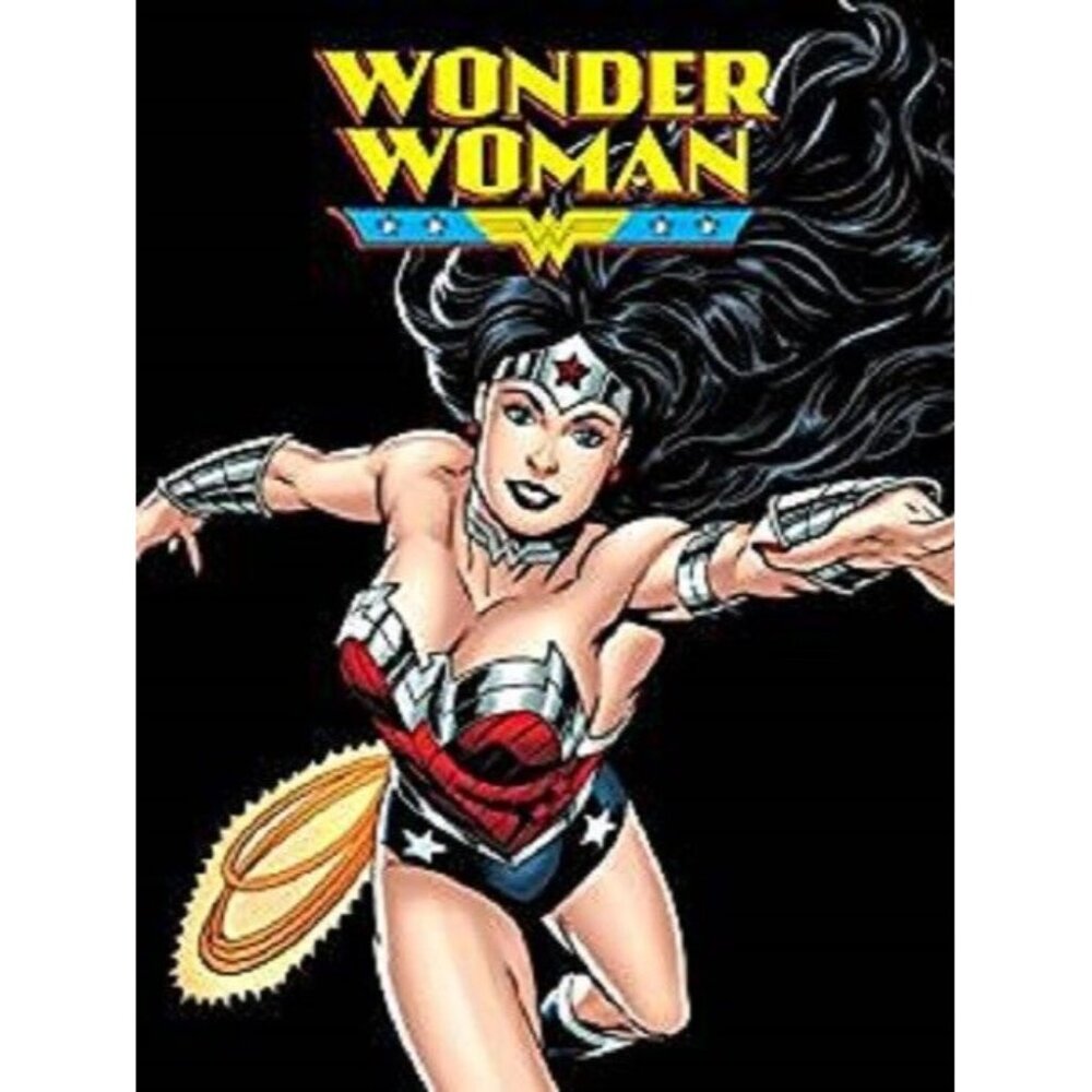 New Wonder Woman Logo Soft Fleece Throw Gift Blanket DC Comic Justice League NIP - Picture 1 of 2